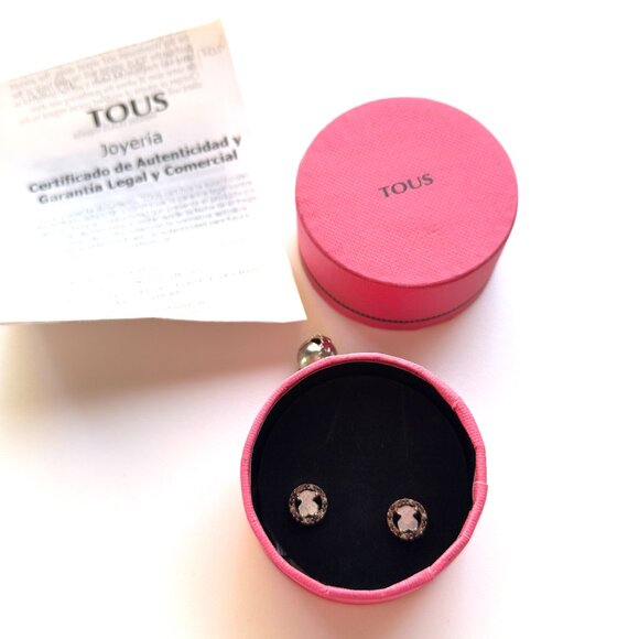 3634 TOUS EARRINGS MOTHER OF PEARL JEWELRY - Picture 1 of 5